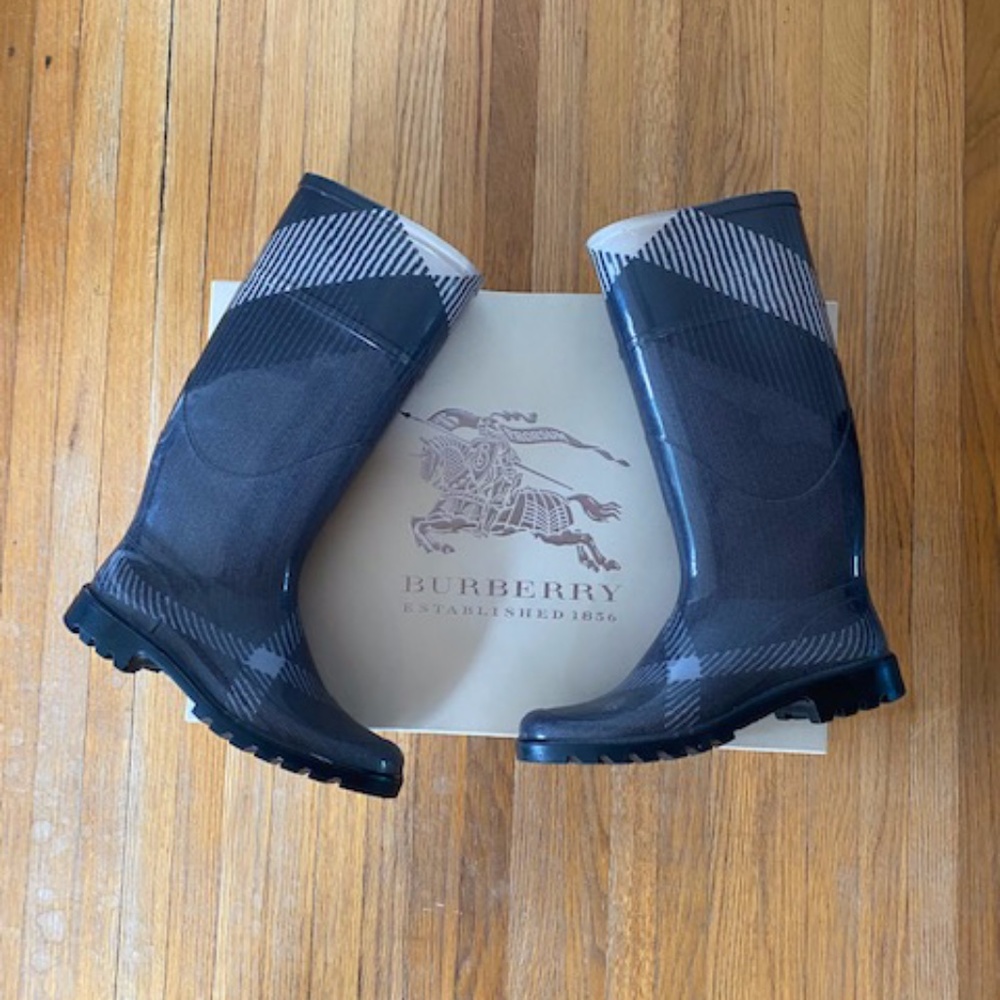 Burberry Big Scale Check Rain boot 36